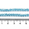 Electroplate Transparent Glass Beads Strands LS-EGLA-A035-T3mm-A08-4