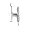 304 Stainless Steel Letter Connector Charms STAS-M108-01P-08-1