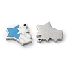 304 Stainless Steel Enamel Charms STAS-M102-20P-01-2