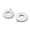 Anti-Tarnish 304 Stainless Steel Pendants STAS-R130-59P-2