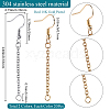 40Pcs 2 Styles 304 Stainless Steel Earring Hooks EJEW-SC0001-85-2