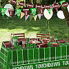 2Pcs Paper Rugby Triangle Flag Banners AJEW-SP0004-76-5