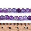 Dyed Natural White Jade Beads Strands X-G-T139-6mm-60-14-5