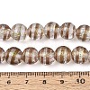 Handmade Foil Glass Beads Strands FOIL-N033-05H-4