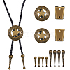 CHGCRAFT DIY Bolo Tie Jewelry Making Finding Kit DIY-CA0005-42AB-1