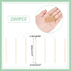 200Pcs 304 Stainless Steel Flat Head Pins STAS-UN0058-92D-G-3