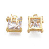 Brass Inlaid Cubic Zirconia Charms KK-N231-291A-2