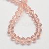 Handmade Imitate Austrian Crystal Faceted Rondelle Glass Beads X-G02YI0F2-2