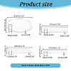 1Set Acrylic Name Sign Plate DIY-GA0006-73A-2