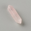 Faceted No Hole Natural Rose Quartz Double Terminated Points G-WH0016-02-1