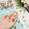   80Pcs 8 Colors Transparent Glass Beads GLAA-PH0002-32-6