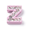 Alloy Rhinestone Slide Charms PALLOY-WH0070-22Z-2