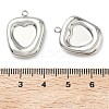 304 Stainless Steel Pendant Cabochon Settings STAS-C167-07D-P-3