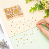   320Pcs 4 Style Brass Solid Beads KK-PH0009-18-3