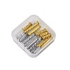 Kissitty Brass Magnetic Slide Lock Clasps KK-KS0001-02-7