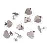 Non-Tarnish 304 Stainless Steel Stud Earring Findings STAS-I183-08B-P-1