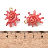 304 Stainless Steel Enamel Pendants STAS-L316-22G-02-3