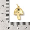 Rack Plating Brass Cubic Zirconia Pendants KK-Z056-31G-3