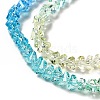 Transparent Glass Bead Strands GLAA-H023-02I-4