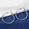 Tarnish Resistant 201 Stainless Steel Hoop Earrings EJEW-F188-24P-A-5