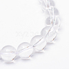 Round Natural Quartz Crystal Bead Strands X-G-R345-4mm-22-2