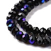Electroplate Opaque Solid Color Glass Beads Strands LS-EGLA-A044-P1mm-L18-3