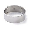 Non-Tarnish Donut 304 Stainless Steel Bangles BJEW-G700-07B-P-3