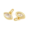 Brass Pave Cubic Zirconia Charms CU-CBA3D67-11G-01-2
