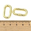 Brass Spring Gate Rings KK-B089-05G-3