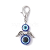 Ecil Eye Angel Resin Pendant Decorations HJEW-JM01514-02-4