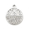 Alloy Crystal Rhinestone Pendants ALRI-C007-63P-2