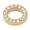 PVD Vacuum Plating 304 Stainless Steel Crystal Rhinestone Linking Rings STAS-Z082-01G-01-2