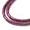 Electroplate Glass Beads Strands EGLA-K014-B-FP04-4