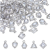 SUPERFINDINGS 70Pcs 5 Styles Alloy Charms ZIRC-FH0001-44-1