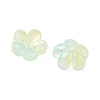 Dyed & Heated Glass Bead Caps GLAA-C042-01D-2