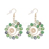 Glass Beaded Vortex Dangle Earring EJEW-JE04842-3