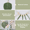 Bohemian Hand-woven Cotton Rope Leaf Tassel with Wood Beads Wall Hanging Ornaments FIND-WH20019-136B-01-5