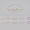 3.28 Feet Handmade Natural Amethyst Beaded Chains X-CHC-I031-11B-1