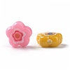 Printed Opaque Acrylic Beads X-OACR-E009-07A-3