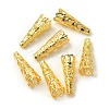 100Pcs Iron Filigree Bead Cones IFIN-YW0003-13-1