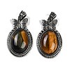 Natural Tiger Eye Pendants G-I370-09AS-09-1