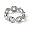 Non-Tarnish 304 Stainless Steel Open Cuff Ring RJEW-L110-035P-3