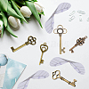 SUNNYCLUE Skeleton Key Charm DIY Jewelry Making Kit for Crafts Gifts DIY-SC0017-35-4