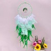 Woven Net/Web with Feather Pendant Decoration PW-WGD01AE-01-1