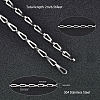 304 Stainless Steel Bar Link Chains CHS-UN0001-12P-4