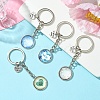 Alloy Glass Keychain KEYC-YW00068-01-4