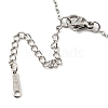 Non-Tarnish 201 Stainless Steel Claw Pendant Necklace with Cable Chains NJEW-Q317-21P-3