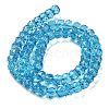 Transparent Glass Beads Strands EGLA-K071-01K-2