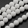 Natural White Jade Beads Strands G-D695-8mm-3