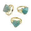 Brass Cuff Open Rings RJEW-D347-01G-10-4